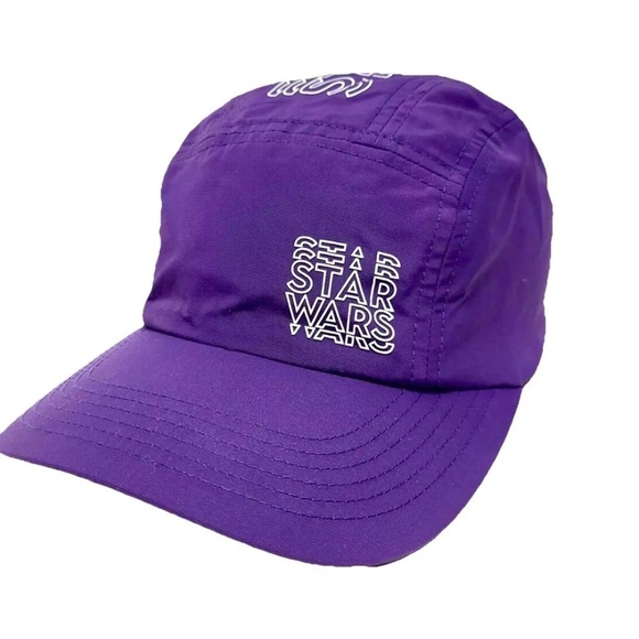 Disney Parks STAR WARS Purple 5 Panel Adult Unisex Athletic Dri-fit Hat NEW - Picture 3 of 7